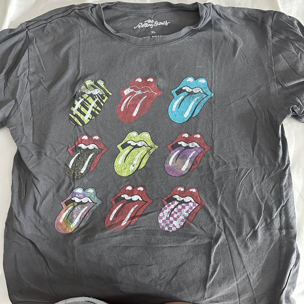 the Rolling Stones Graphic T-Shirt - Gray